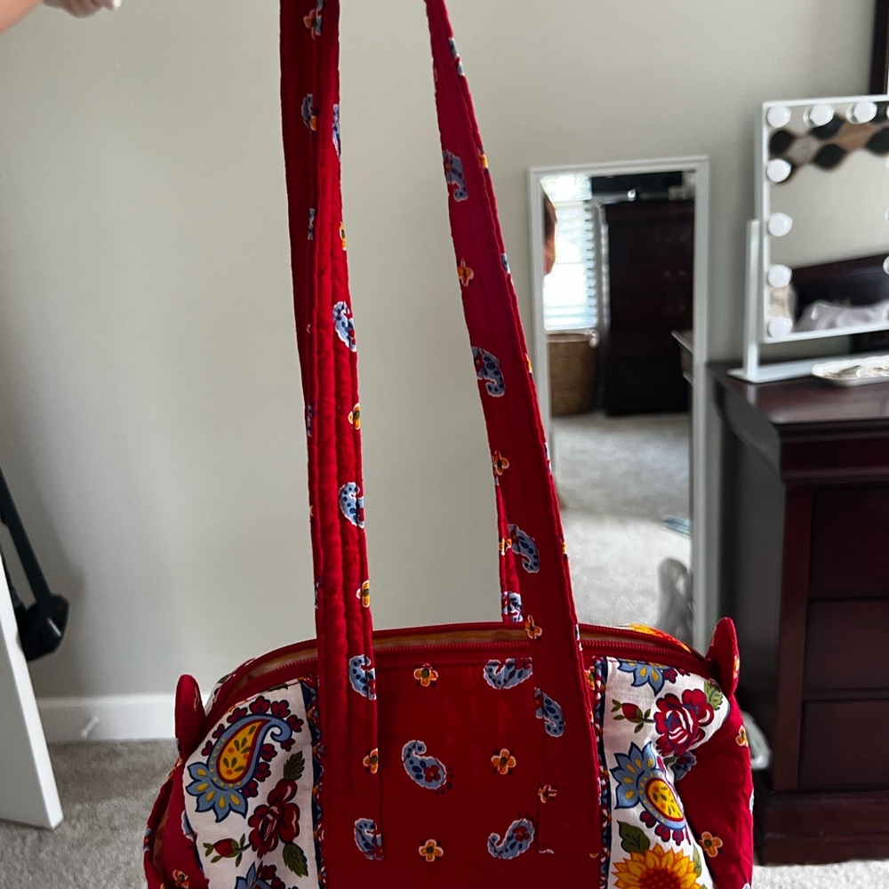 Floral Red Women's Bag